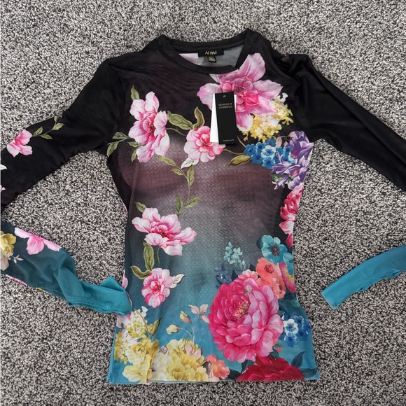 AFRM Tops - AFRM Multicolor Floral Long Sleeve Top